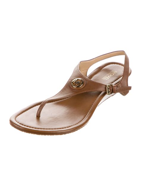 sandales michael kors browns|michael kors heeled sandals.